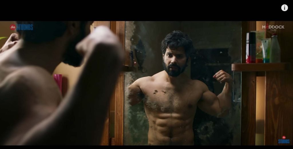 Bhediya Movie Varun Dhawan Showing his Body
