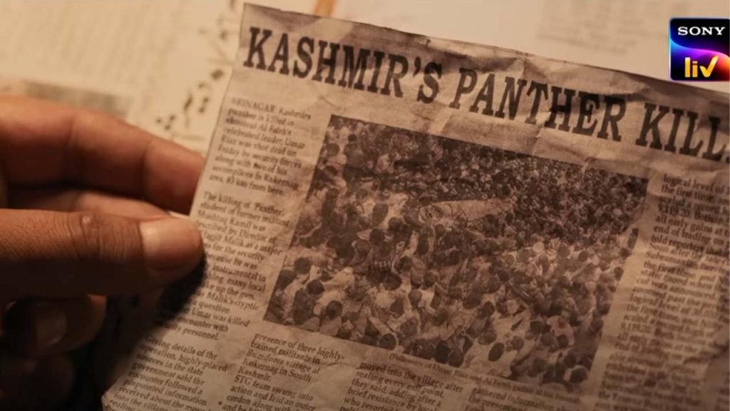 Kashmir Panther Killed- A still from Web Series Tanaav streaming on Sony Liv